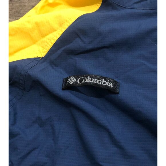 Columbia Sportswear Mens XL Blue & Yellow Hooded Jacket Full Zip - Picture 2 of 7